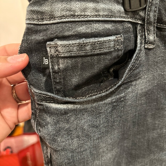 Judy Blue Jeans Womens 15/32 Jaycie Skinny Fit Raw Hem Grayish Black JB88165 - Picture 4 of 8